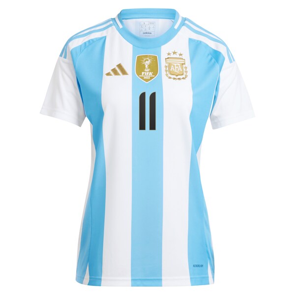 Angel Di Maria Argentina National Team adidas Women's 2024 Home Replica Jersey - White
