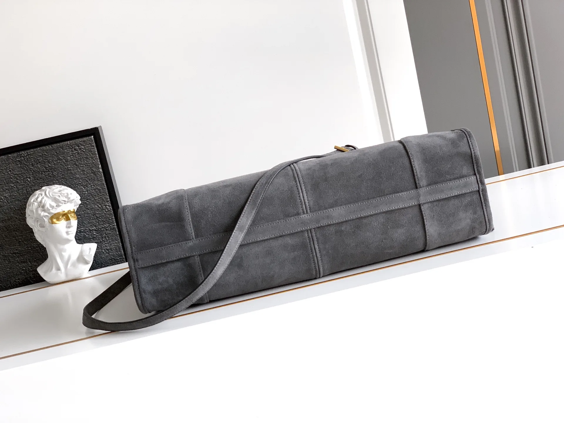 Prada Grey Calfskin Top Handle Bag product photo from LabelPicks