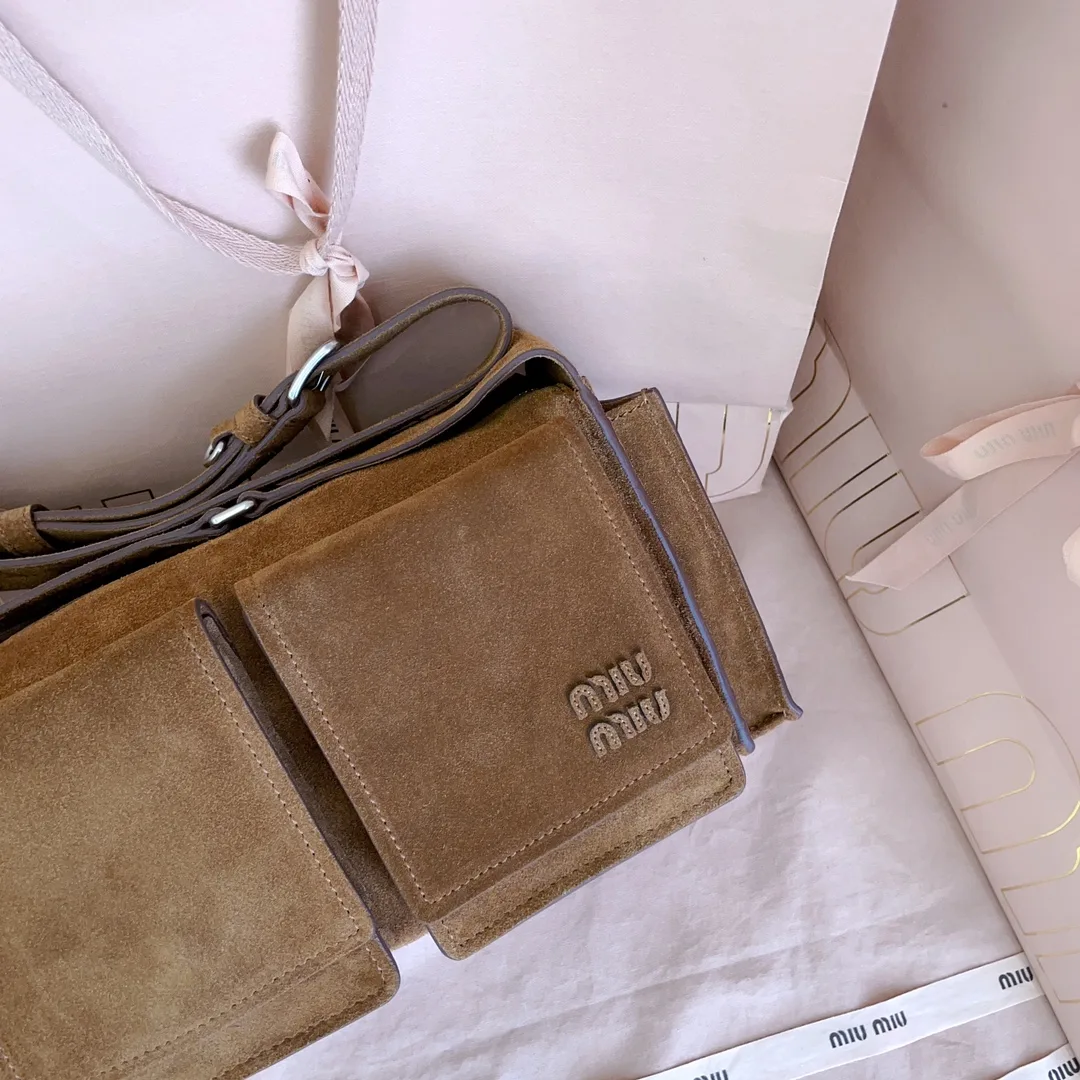 Miu Miu Suede Leather Crossbody Bag product photo from LabelPicks