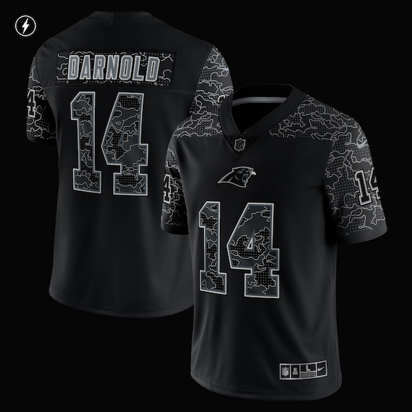 Sam Darnold Carolina Panthers Nike RFLCTV Limited Jersey - Black