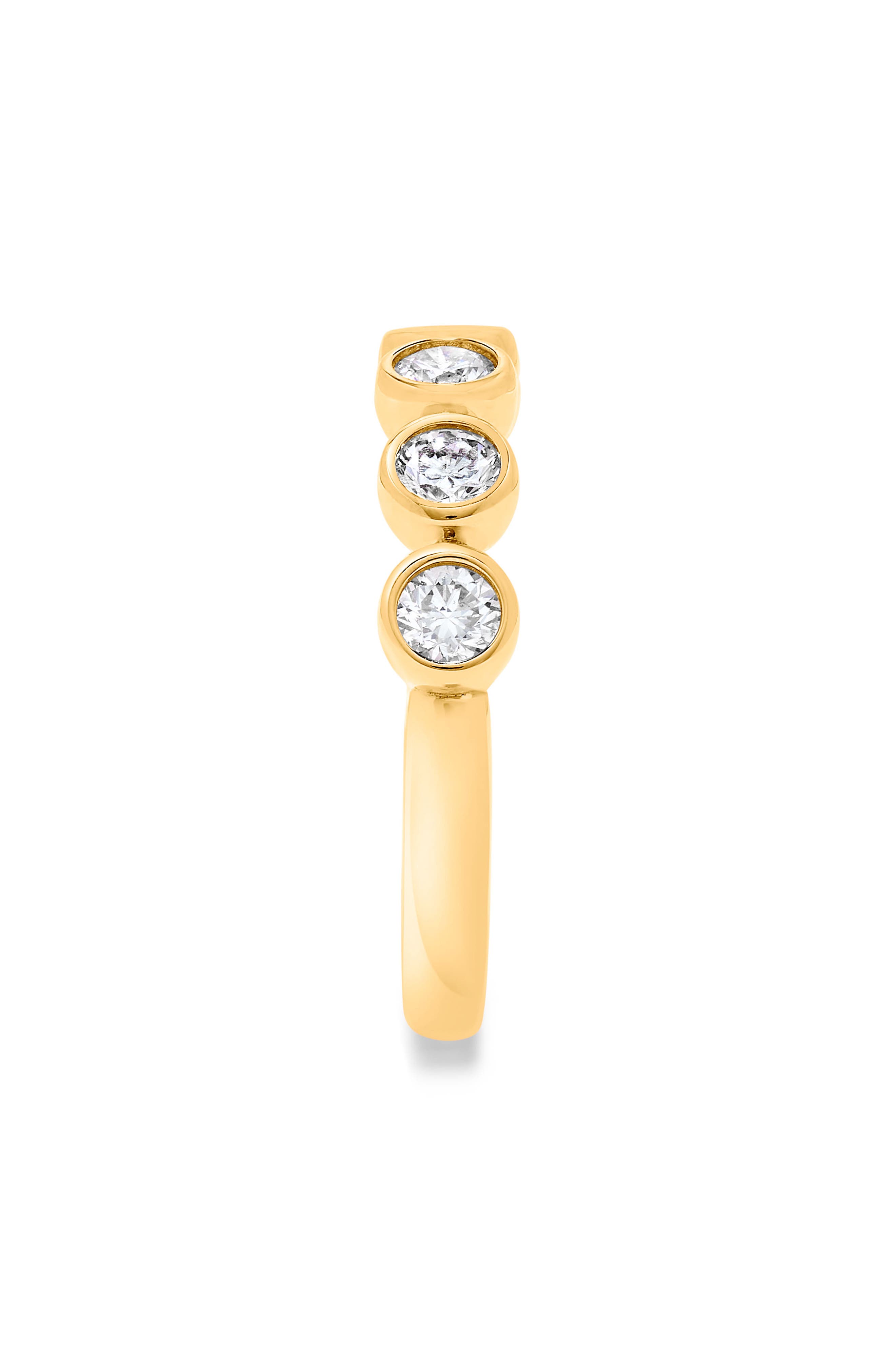 H.J. Namdar Bezel Set Diamond Stacking Ring - 0.75ct.