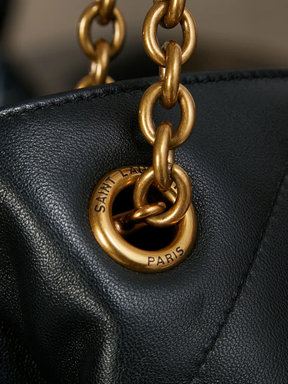Saint Laurent Black Jamie Lambskin Tote Bag product photo from LabelPicks