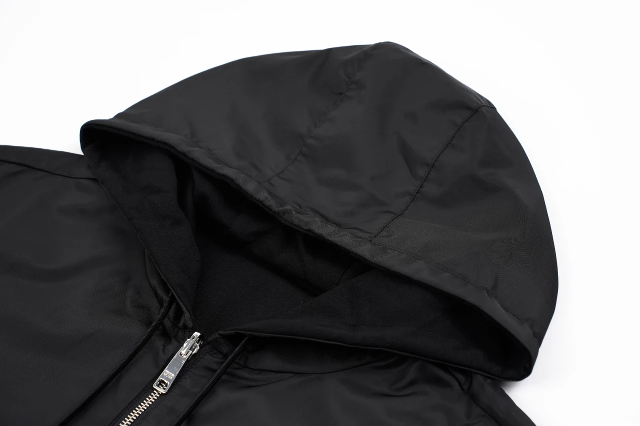 Prada Black Reversible Hooded Zip Jacket product photo from LabelPicks