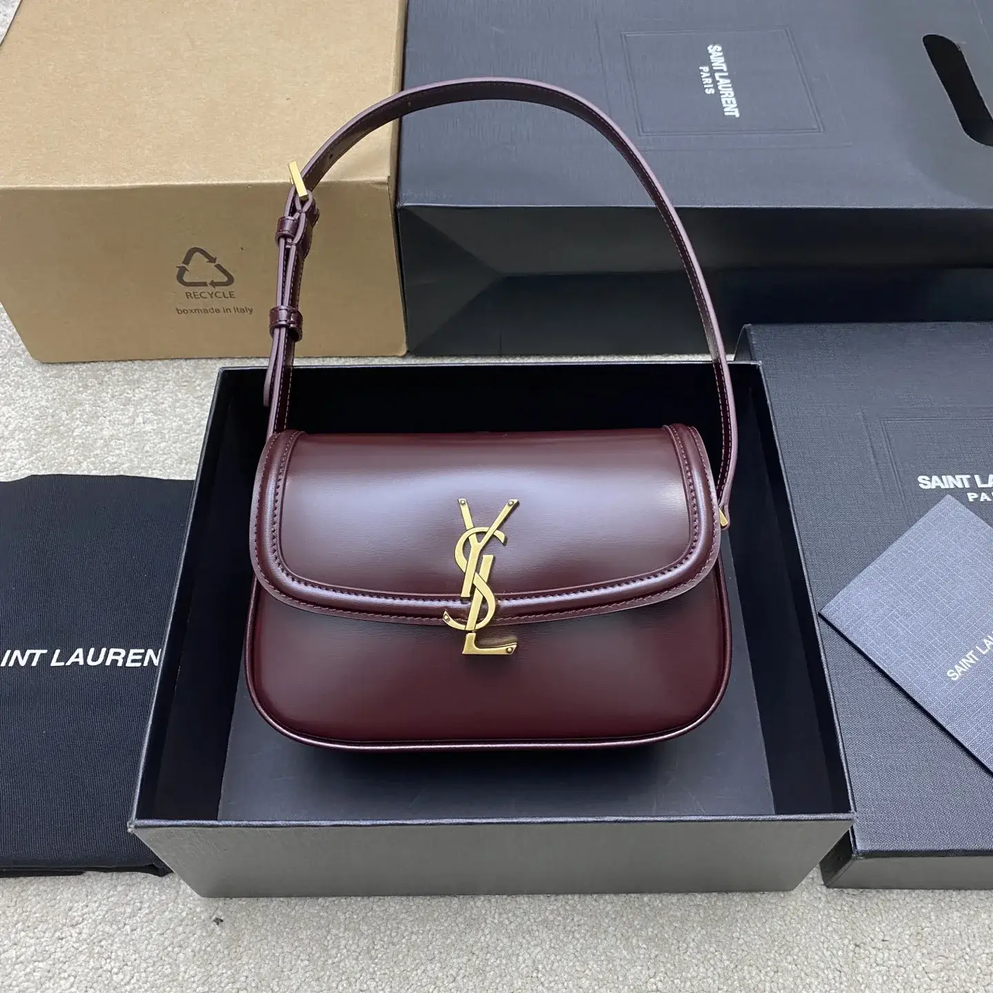 Saint Laurent Black Solferino Calfskin Shoulder Bag product photo from LabelPicks