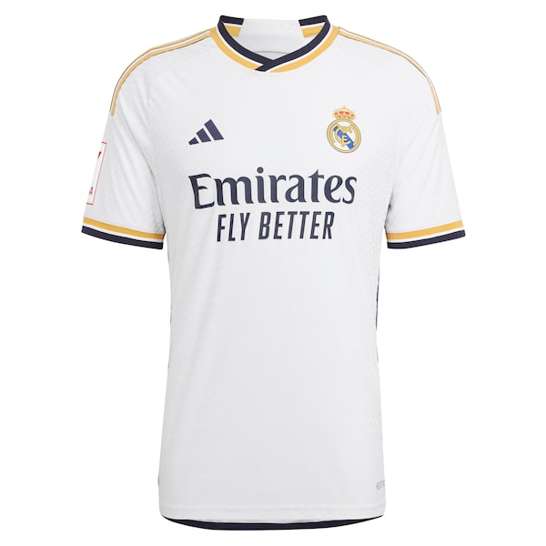Los Merengues adidas 2023/24 Home Authentic Custom Jersey - White