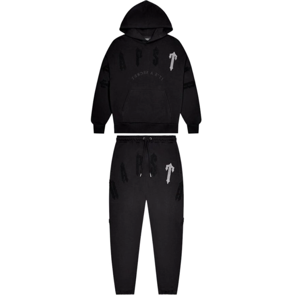 Trapstar Irongate Arch Chenille 2.0 Tracksuit Blackout
