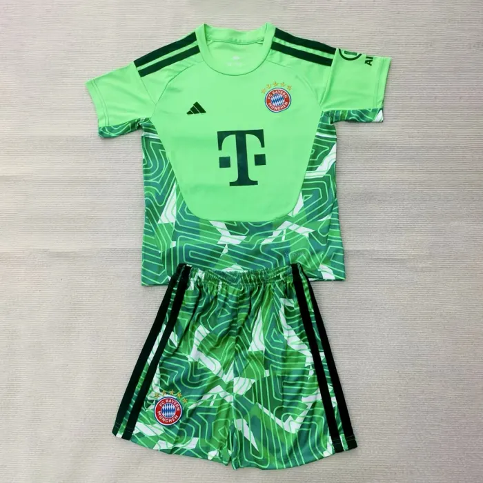 Kids Bayern Munich Goalkeeper Jersey Suit 26/27