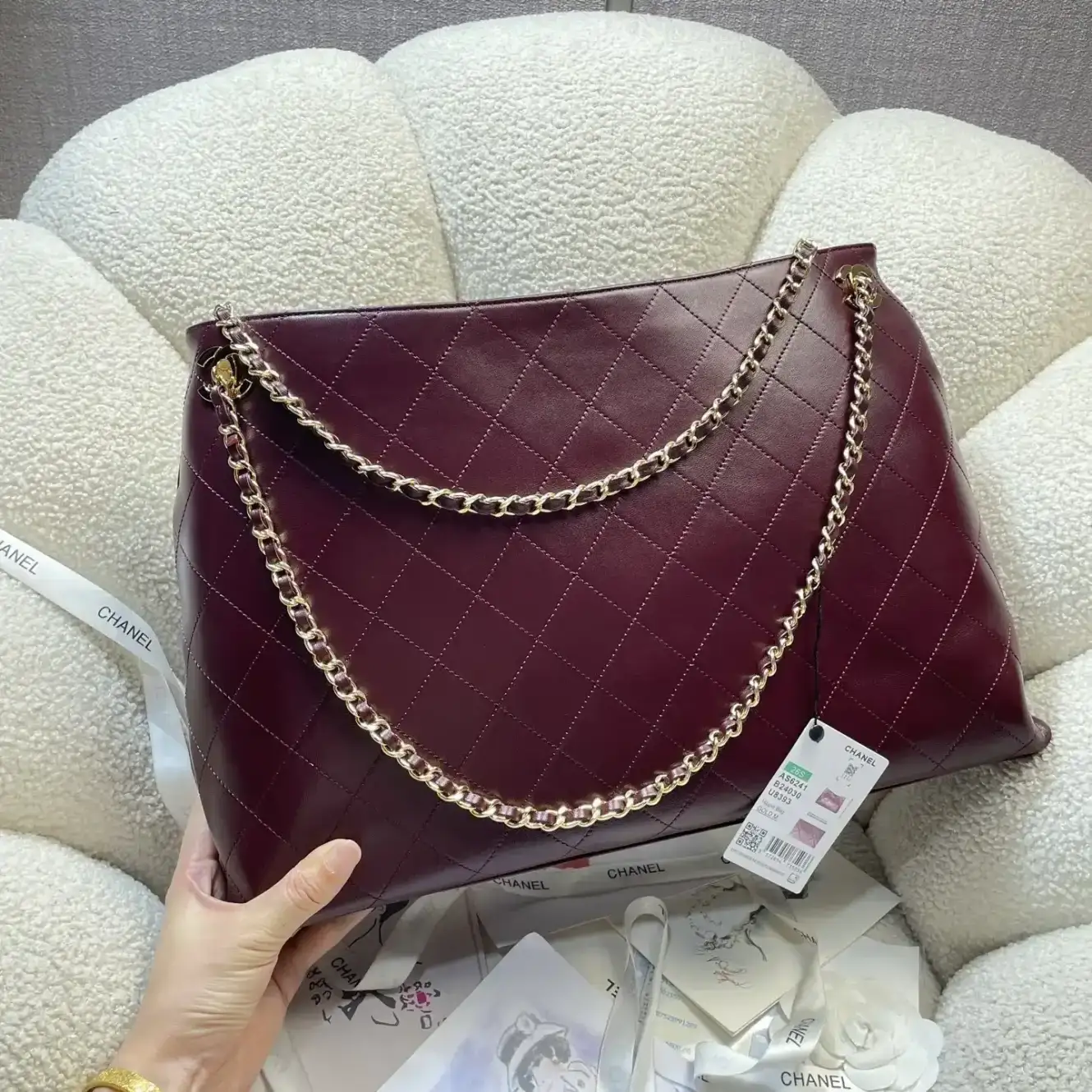 Chanel Gold Quilted Leather Tote Bag product photo from LabelPicks