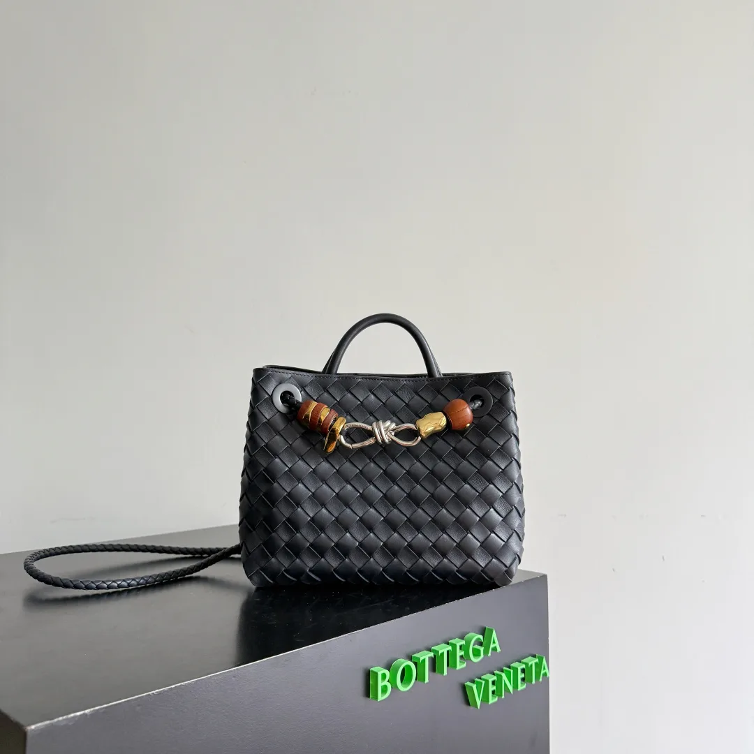 Bottega Veneta Intrecciato Woven Leather Andiamo Top Handle Bag product photo from LabelPicks