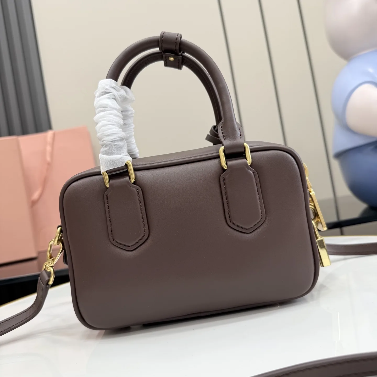 Miu Miu Calfskin Matelasse Top Handle Bag product photo from LabelPicks