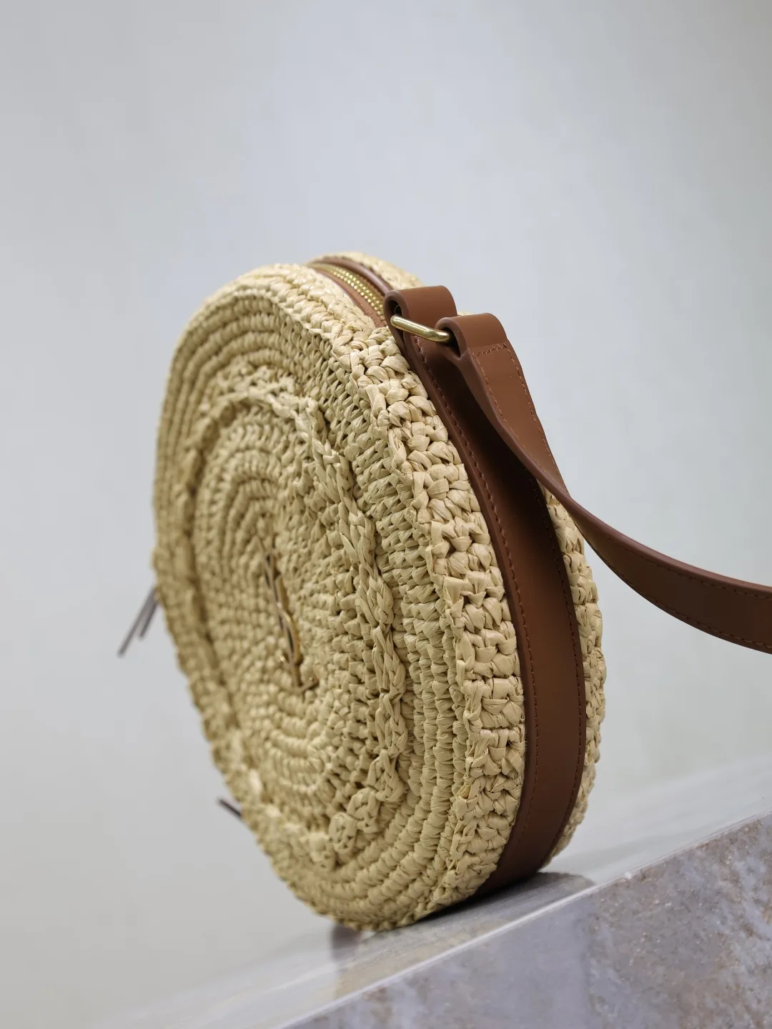Saint Laurent Straw Woven Shoulder Bag product photo from LabelPicks