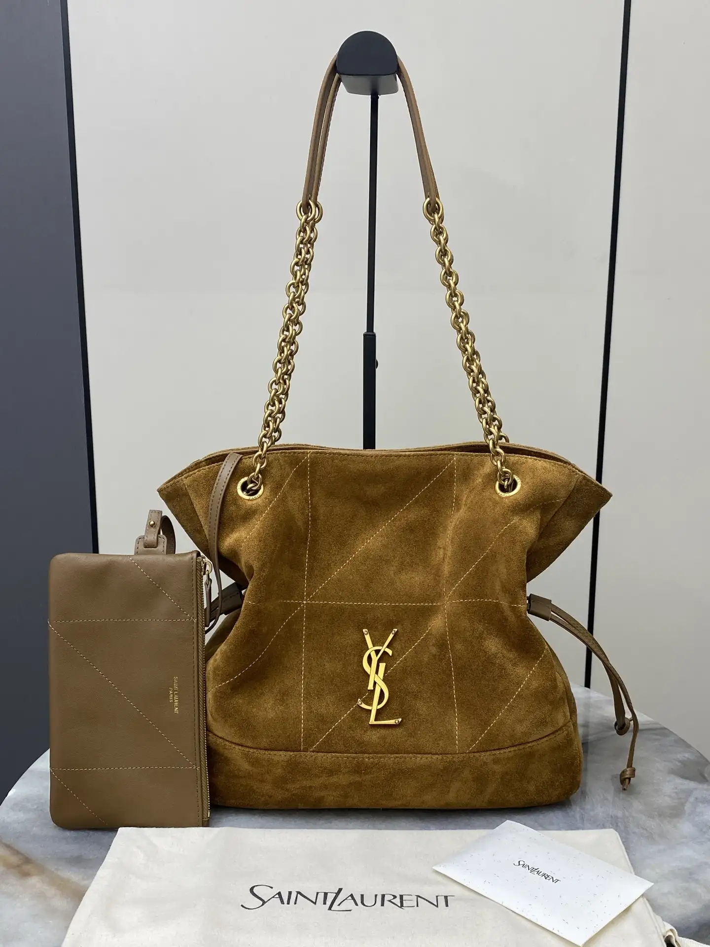 Saint Laurent Jamie Brown Lambskin Bucket Bag product photo from LabelPicks