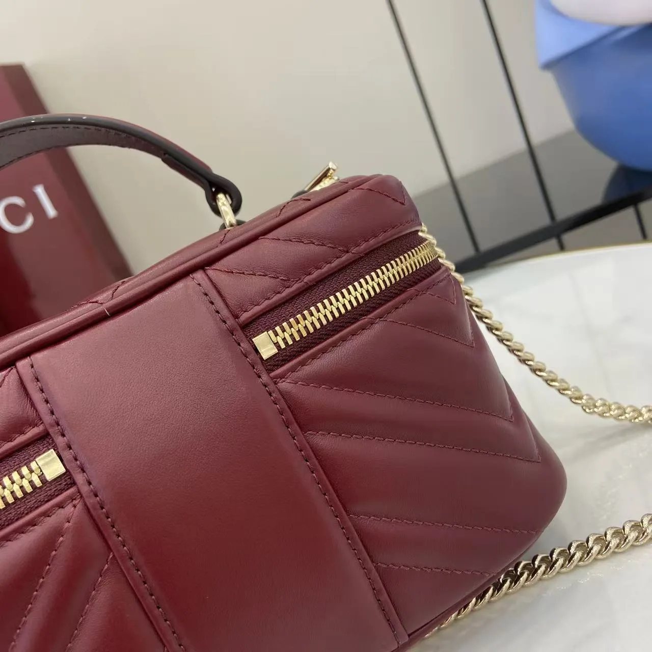 Gucci Marmont GG Supreme Canvas Top Handle Bag product photo from LabelPicks