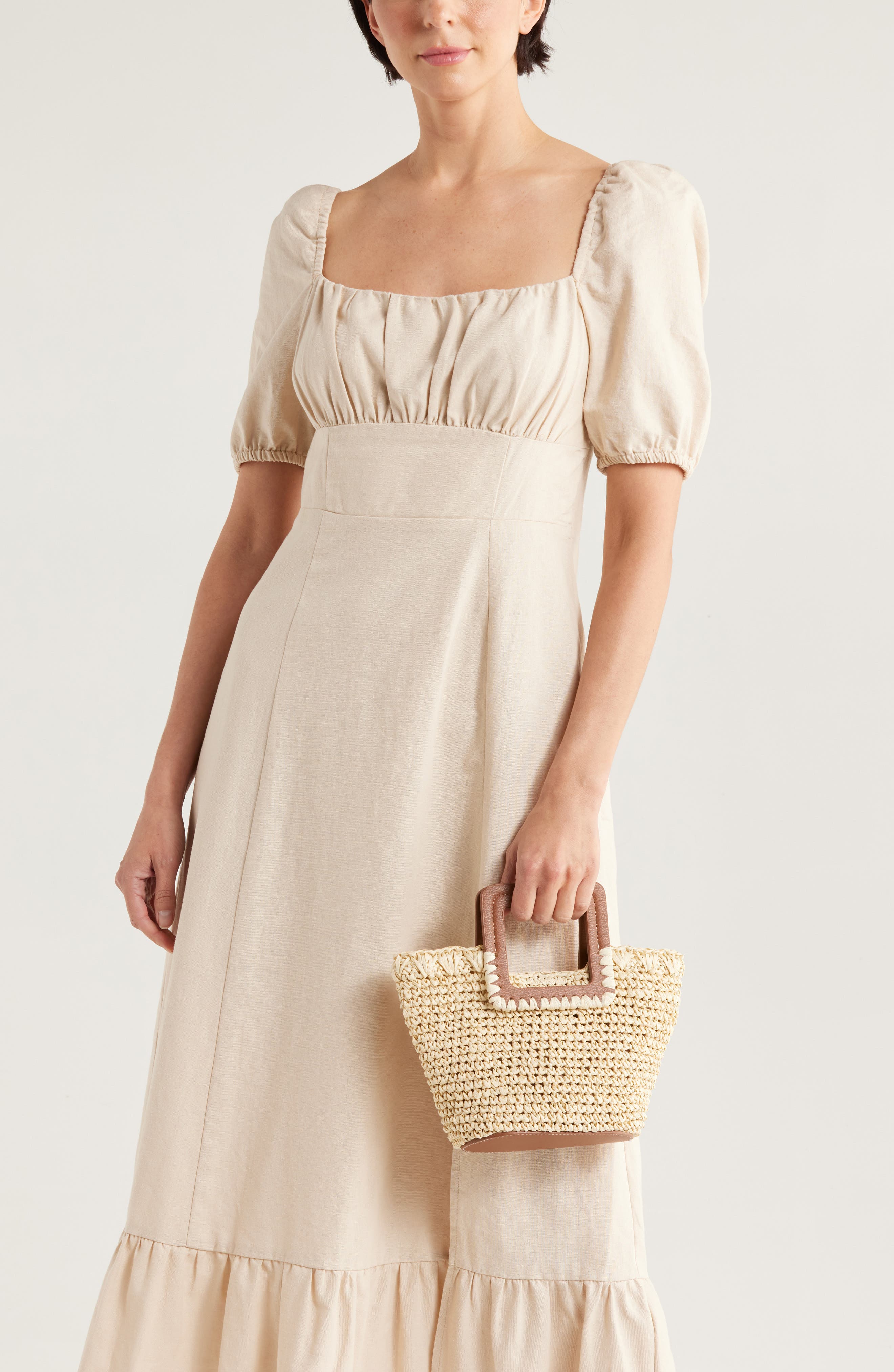 Collection XIIX Straw Top Handle Bag