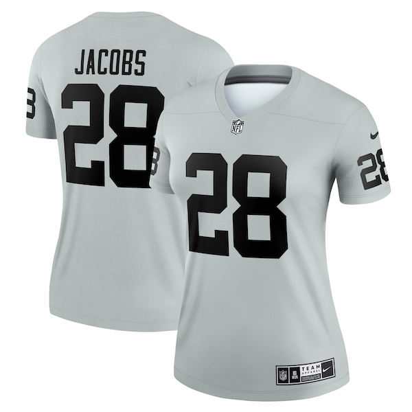 Josh Jacobs Las Vegas Raiders Nike Women's Inverted Legend Jersey - Silver