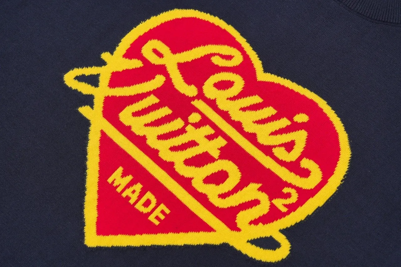 Louis Vuitton Navy Heart Jacquard T-Shirt product photo from LabelPicks