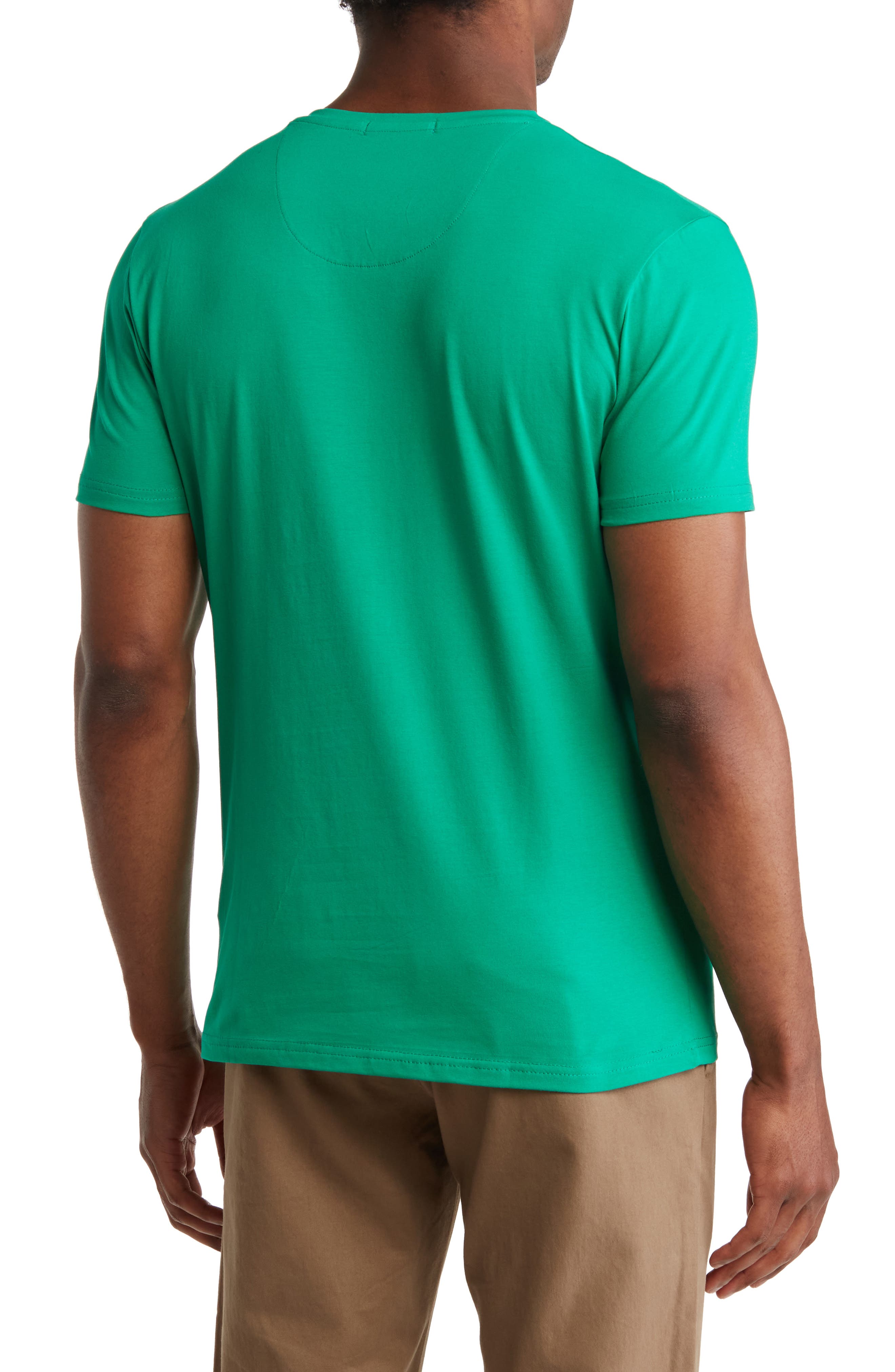 T.R. PREMIUM Solid V-Neck T-Shirt