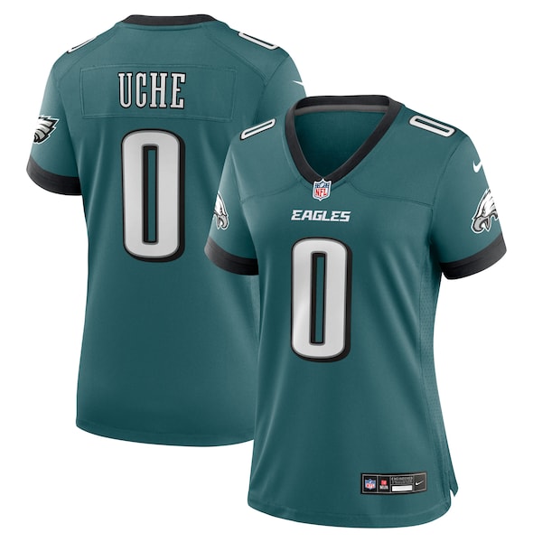 Josh Uche Philadelphia Eagles Nike Women's Team Game Jersey - Midnight Green
