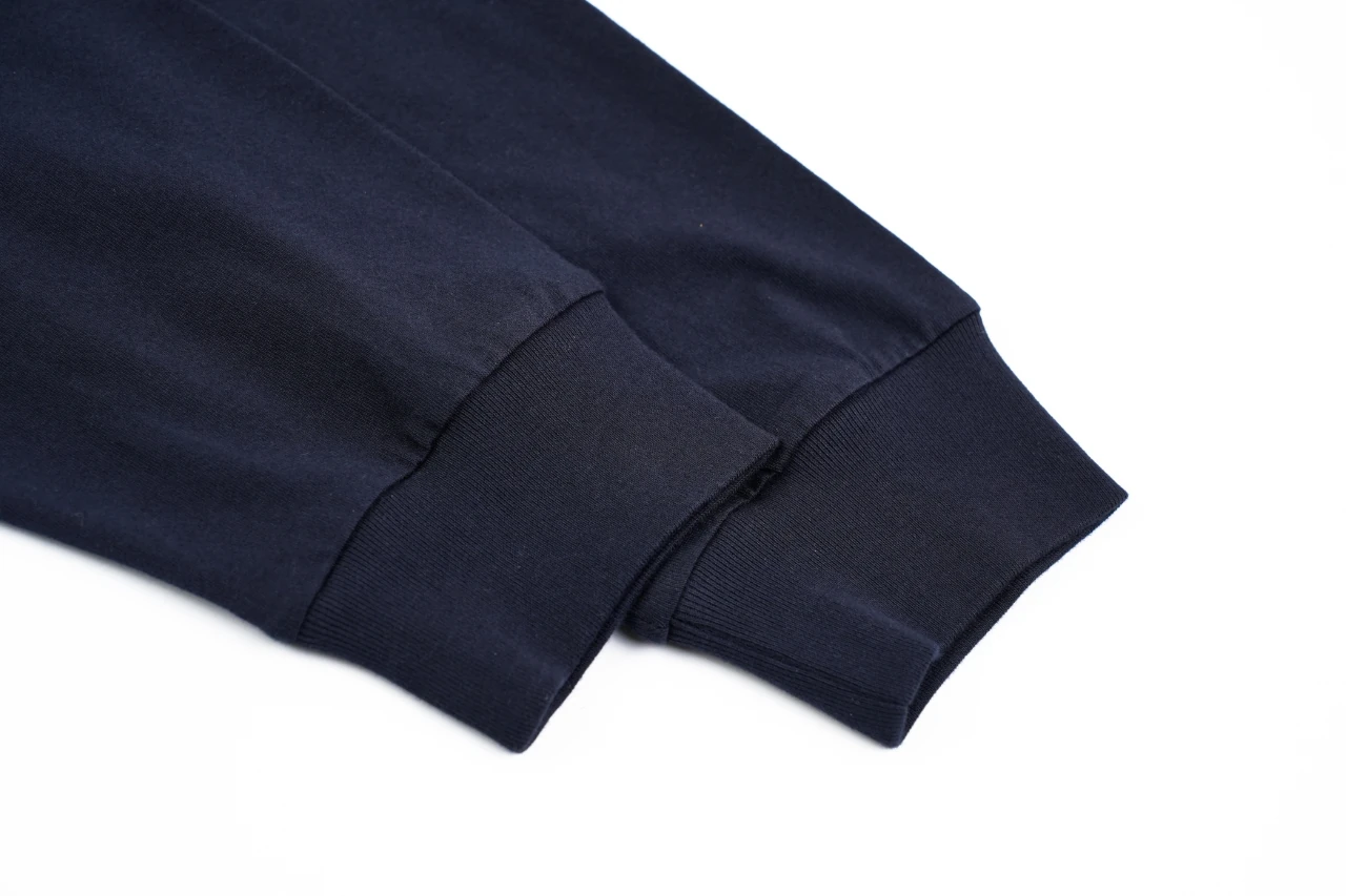Miu Miu Navy Small Embroidered Crewneck Long Sleeve T-Shirt product photo from LabelPicks