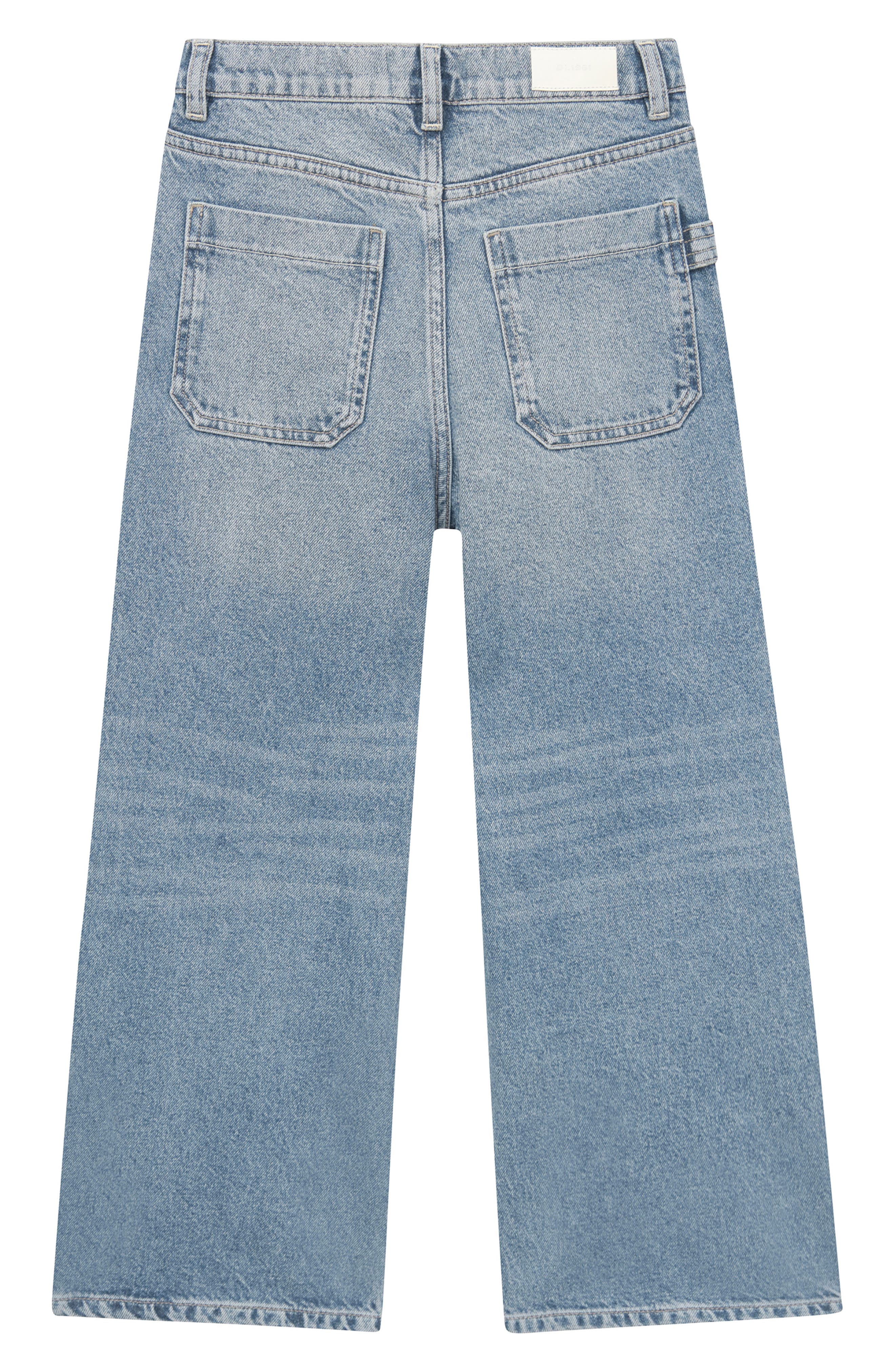 DL1961 Kids' Zeke Wide Leg Jeans