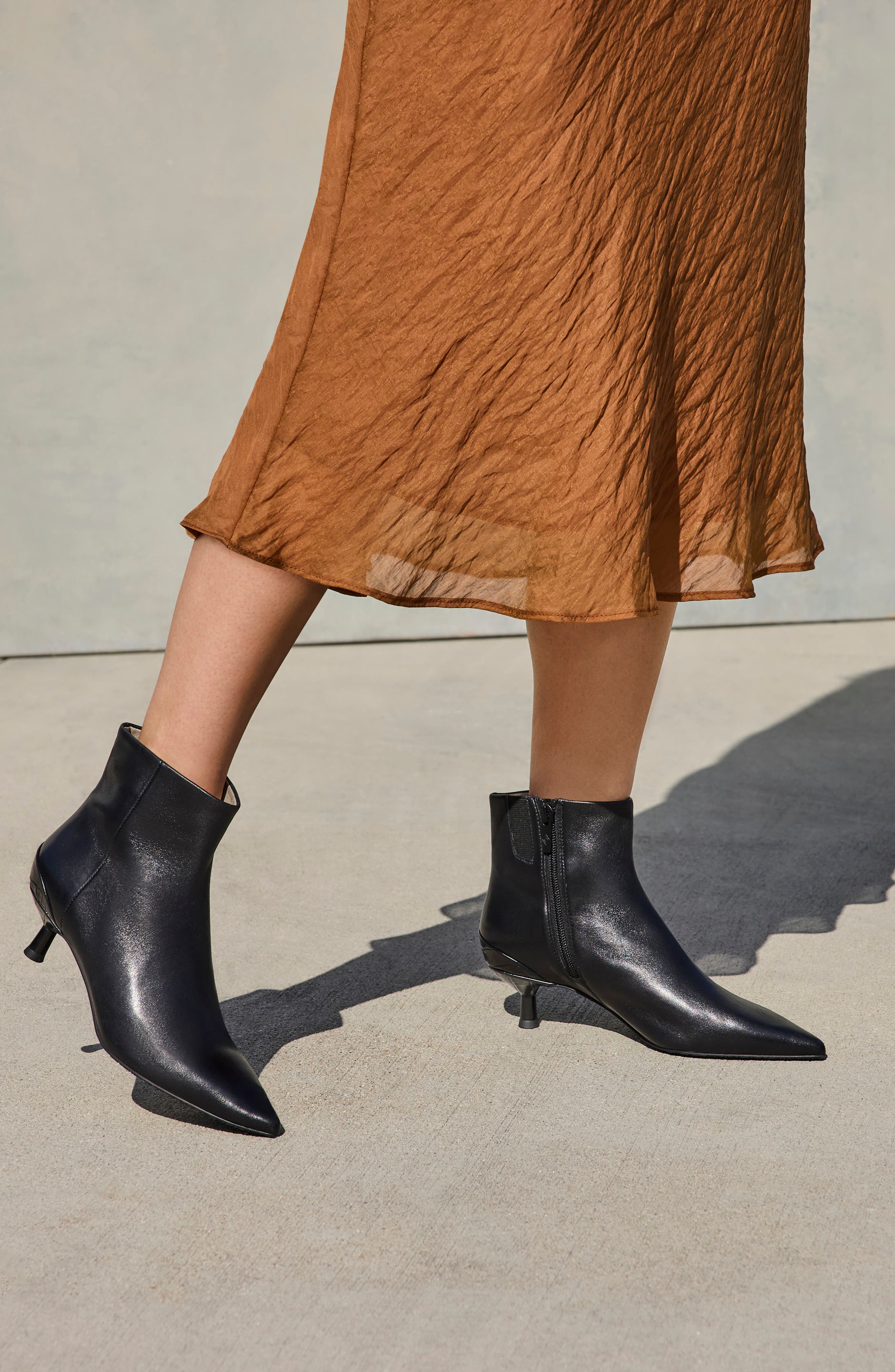 Donald Pliner Kitten Heel Pointed Toe Bootie