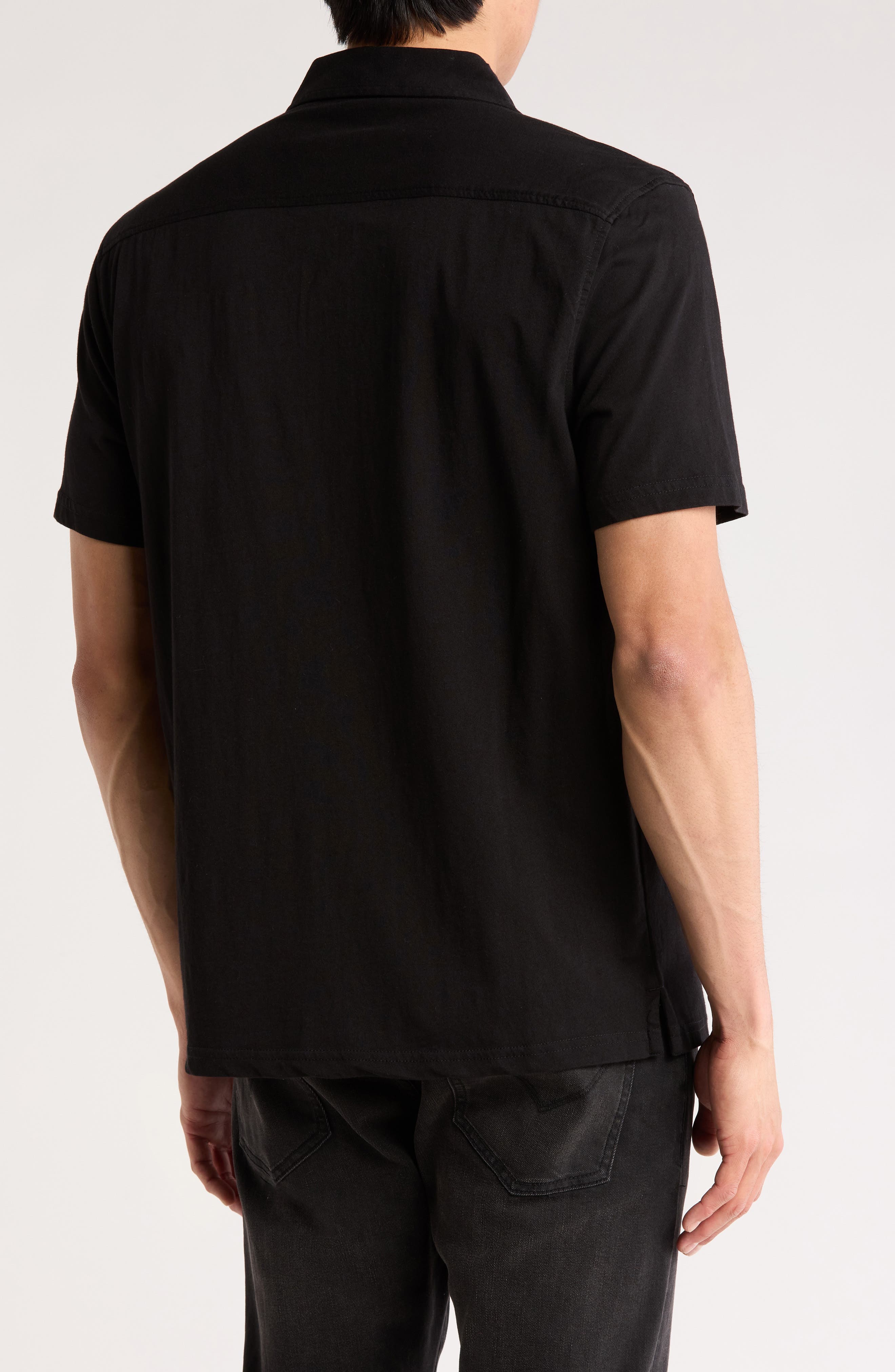 John Varvatos Brewer Organic Cotton Camp Shirt