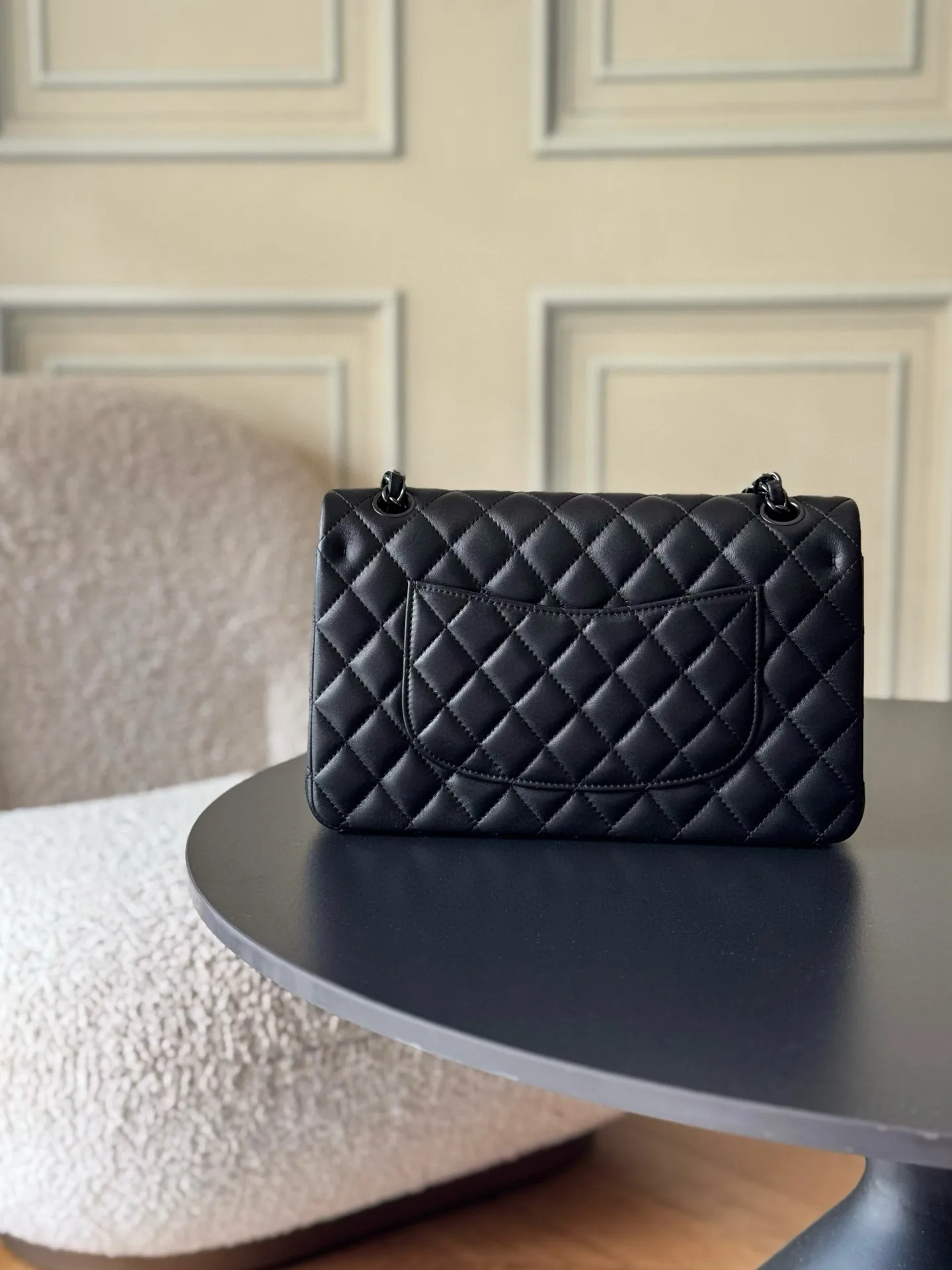 Chanel Classic Flap White Lambskin Shoulder Bag product photo from LabelPicks