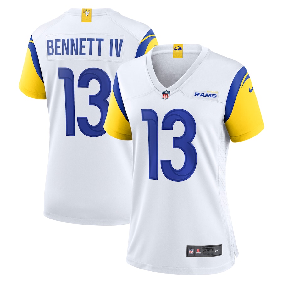 Stetson Bennett Los Angeles Rams Nike Women's Team Game Jersey - White