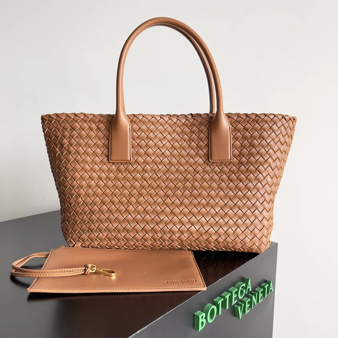 Bottega Veneta Intrecciato Woven Leather Cabat Tote Bag product photo from LabelPicks