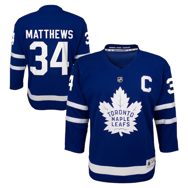 Auston Matthews Toronto Maple Leafs Youth Home Replica Player Jersey - Blue/Black