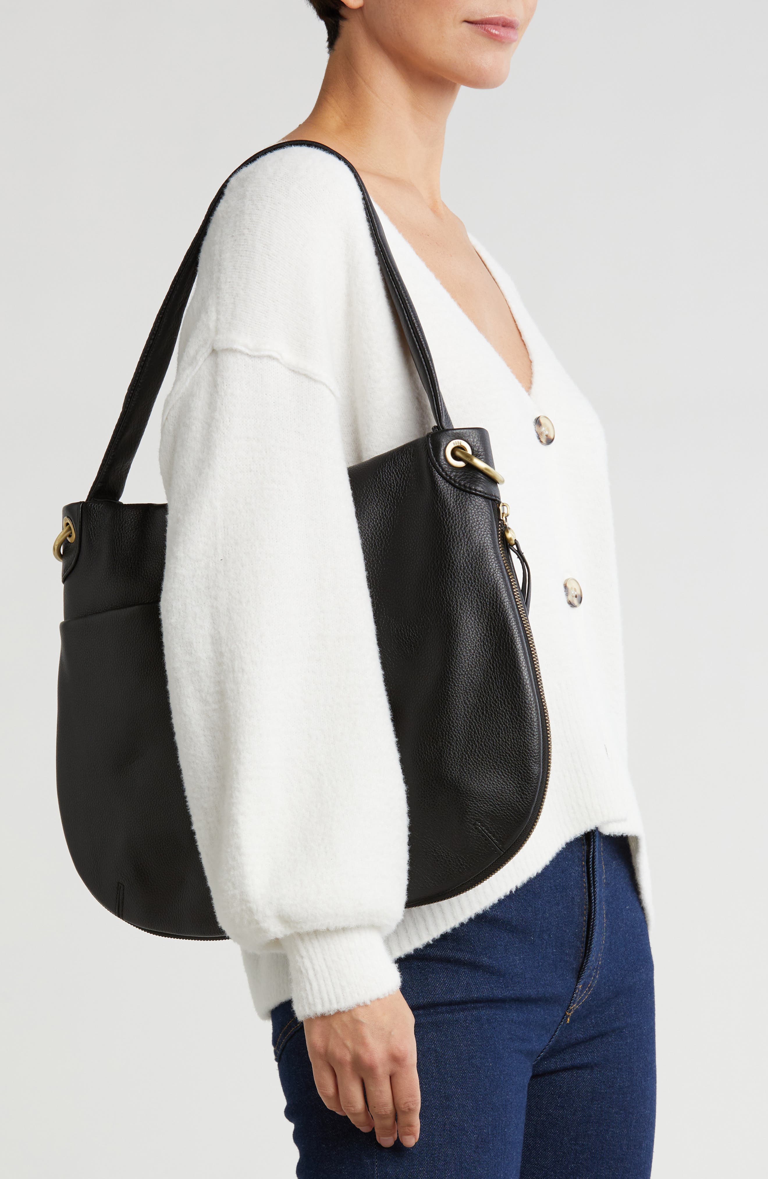 HOBO Fern Leather Shoulder Bag