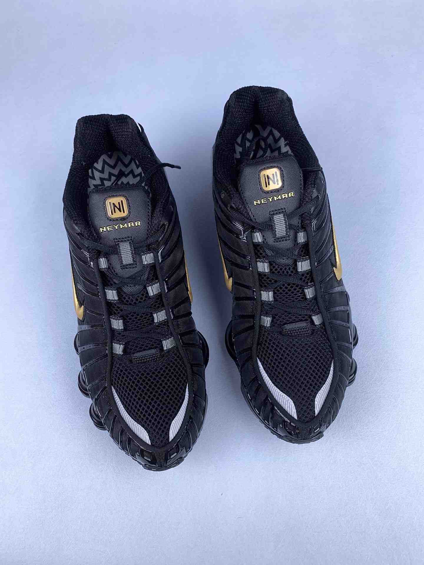 Neymar Jr. x Nike Shox TL 'Black Gold' Shoes