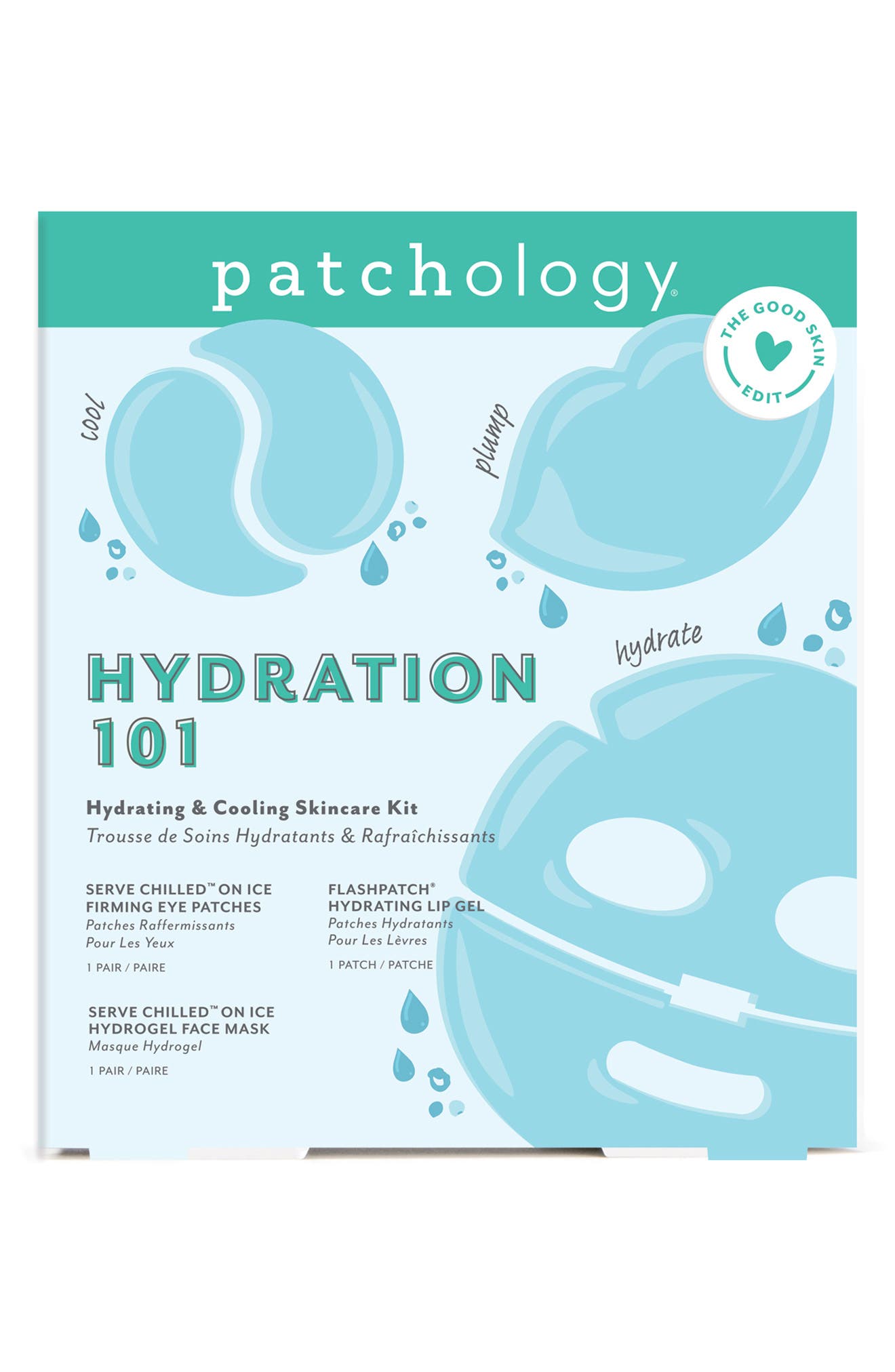 Patchology Hydration 1.O.1. Hydrating & Cooling Skincare Kit