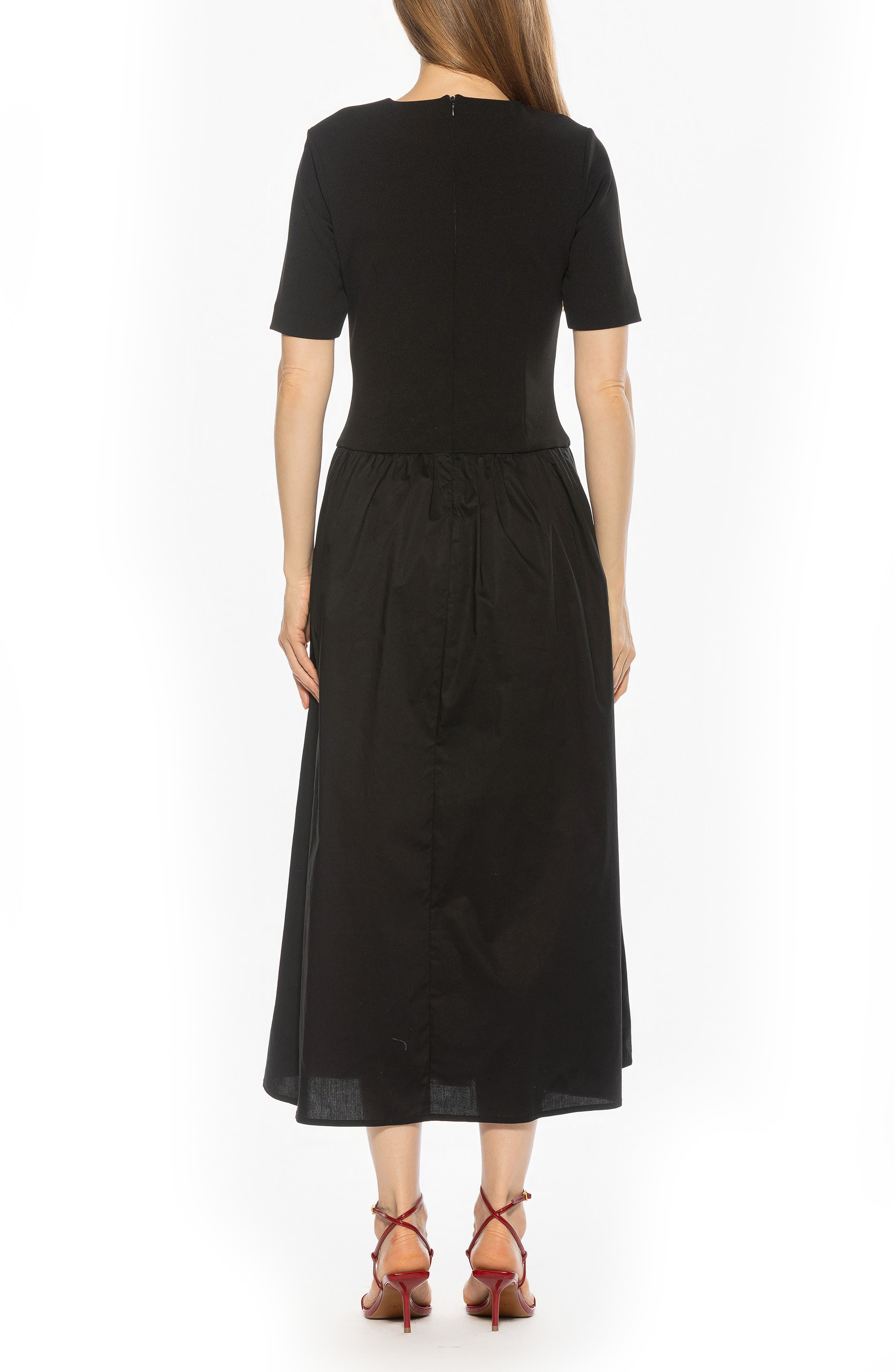 Alexia Admor Rowan Crewneck Midi Dress