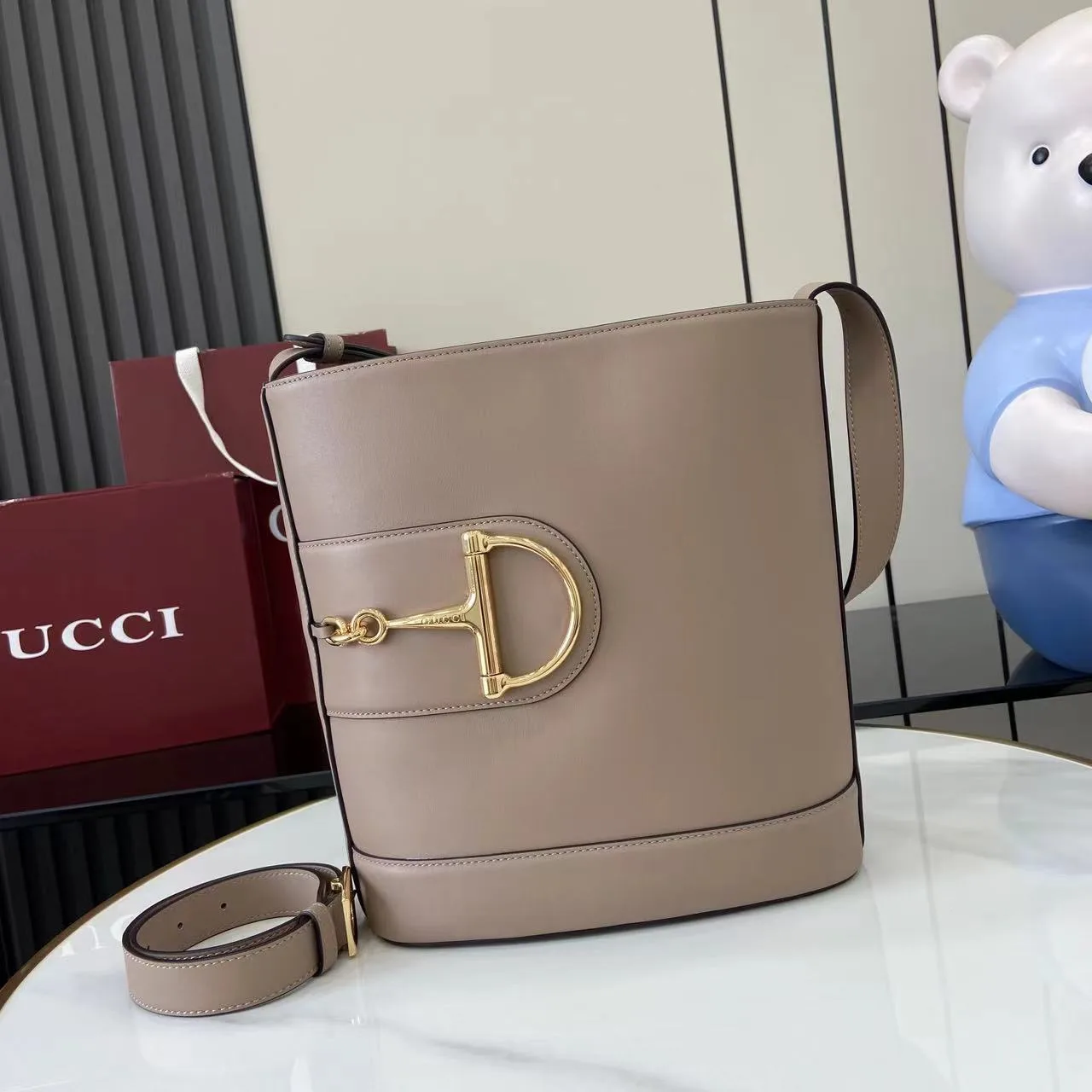 Gucci Smooth Leather Bucket Bag product photo from LabelPicks