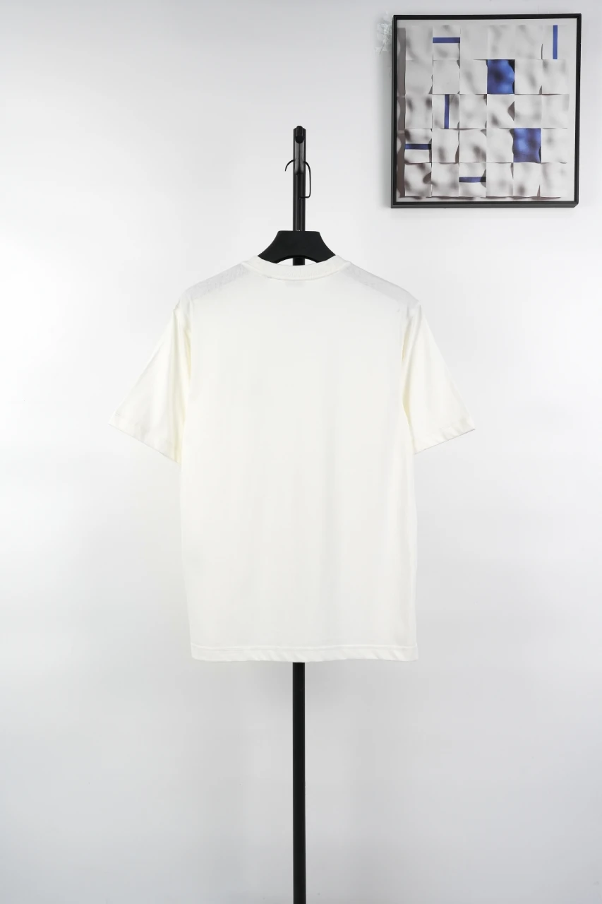 Burberry White Green Equestrian Knight Embroidered T-Shirt product photo from LabelPicks