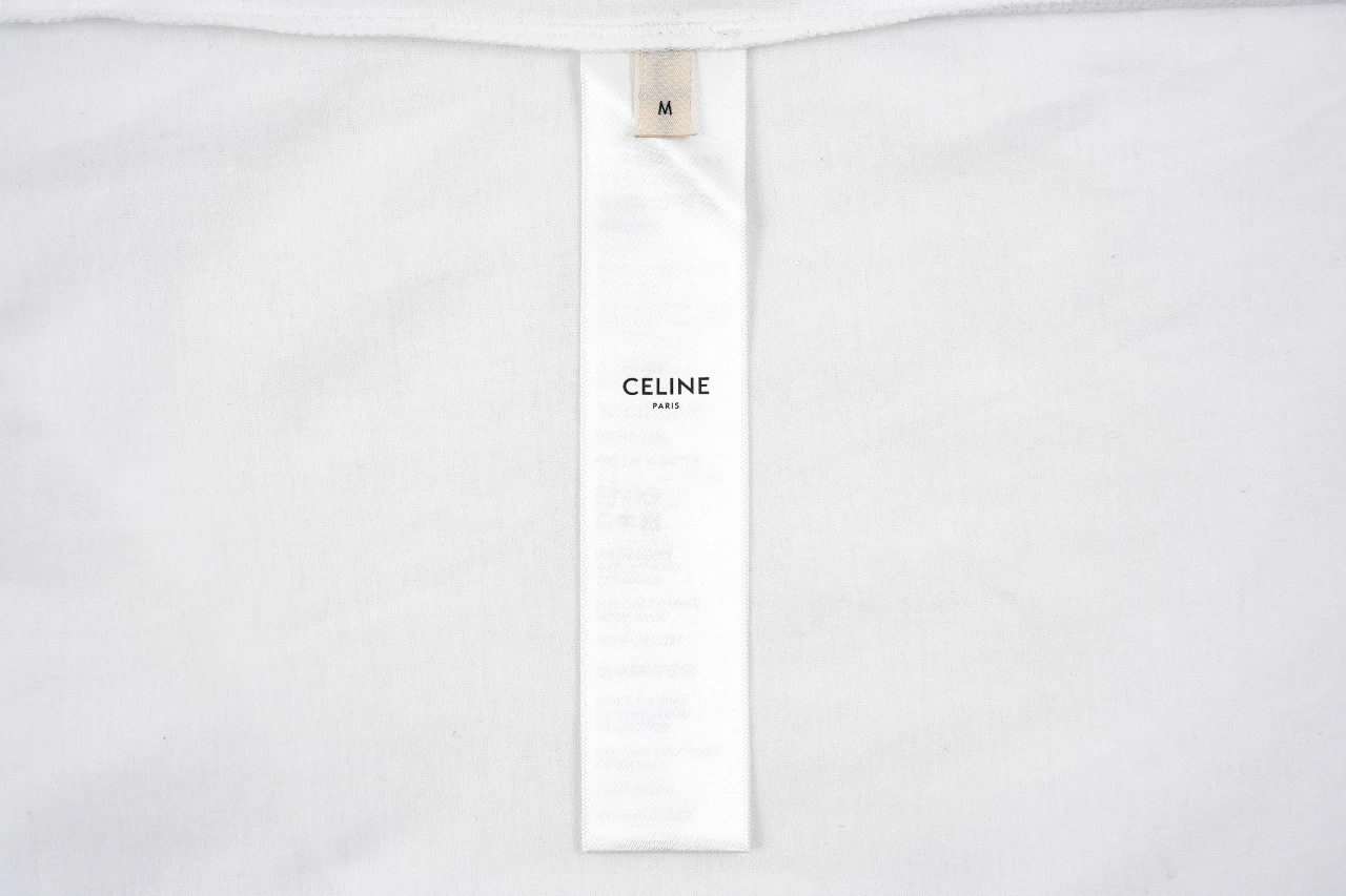 CELINE White Framed Logo Print T-Shirt product photo from LabelPicks