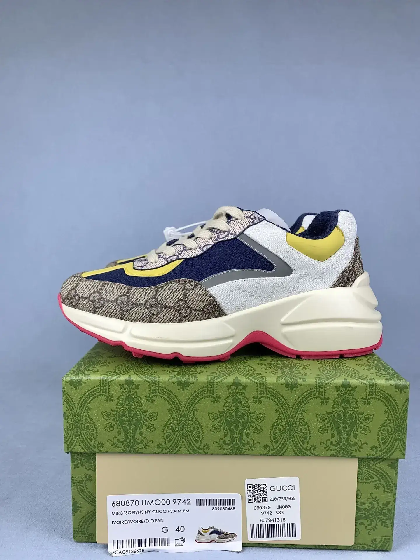 Gucci GG Rhyton sneaker product photo from LabelPicks