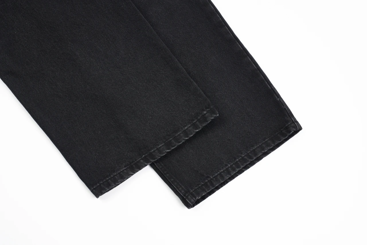 Louis Vuitton Black Stitch Monogram Letter Denim Pants product photo from LabelPicks