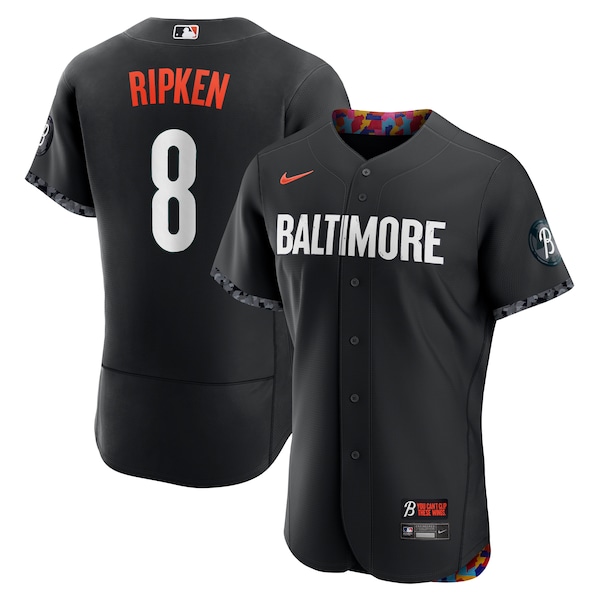 Cal Ripken Baltimore Orioles Nike 2023 City Connect Authentic Player Jersey - Black