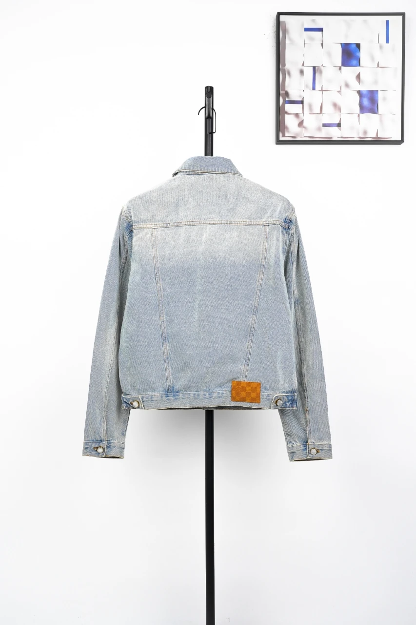Louis Vuitton Light Blue Monogram Letter Stitch Denim Jacket product photo from LabelPicks