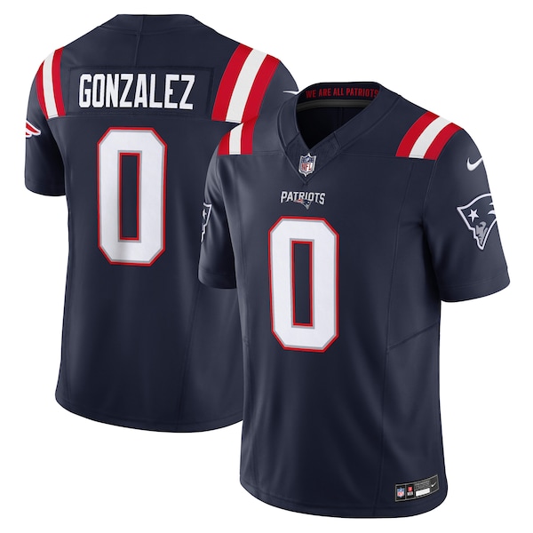 Christian Gonzalez New England Patriots Nike Vapor F.U.S.E. Limited Jersey - Navy