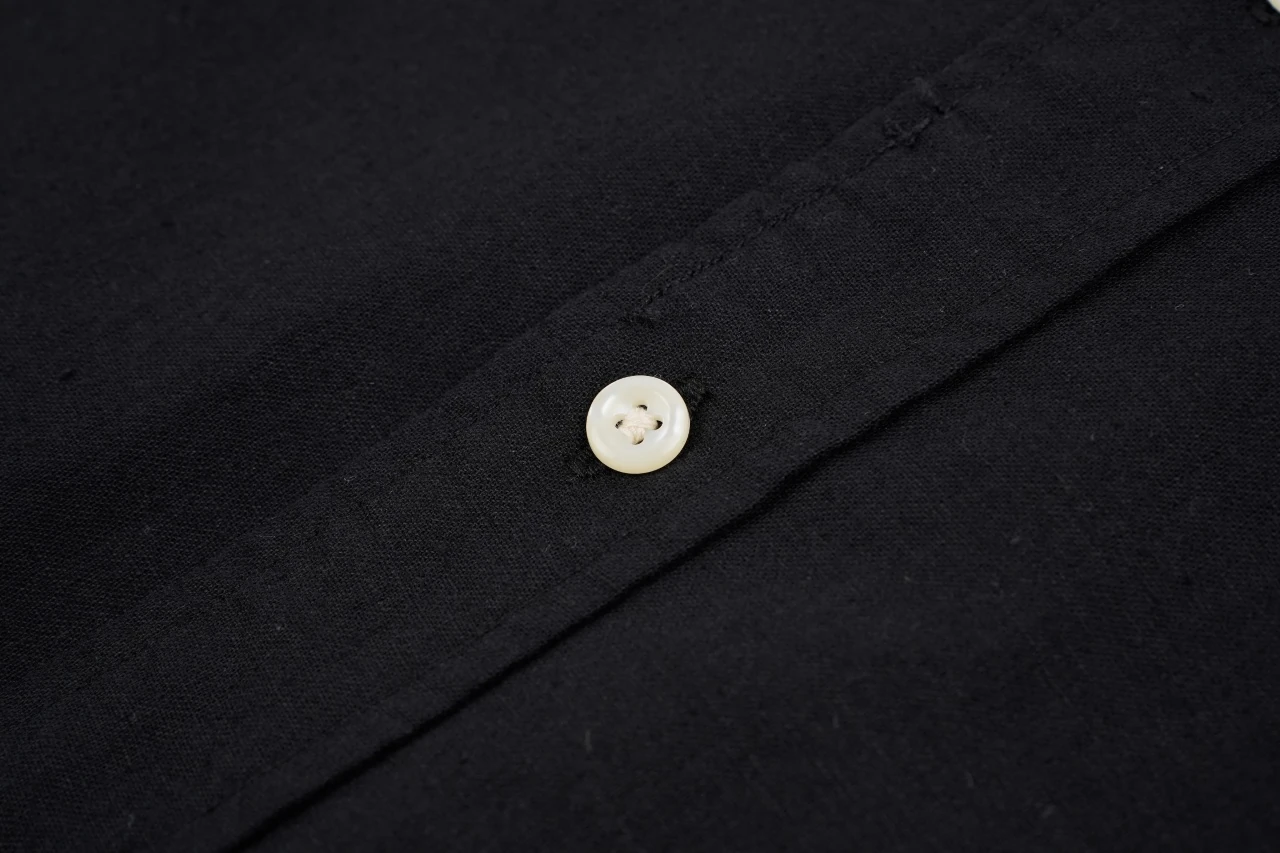 Ralph Lauren Black Pony Embroidered Linen Long Sleeve Shirt product photo from LabelPicks