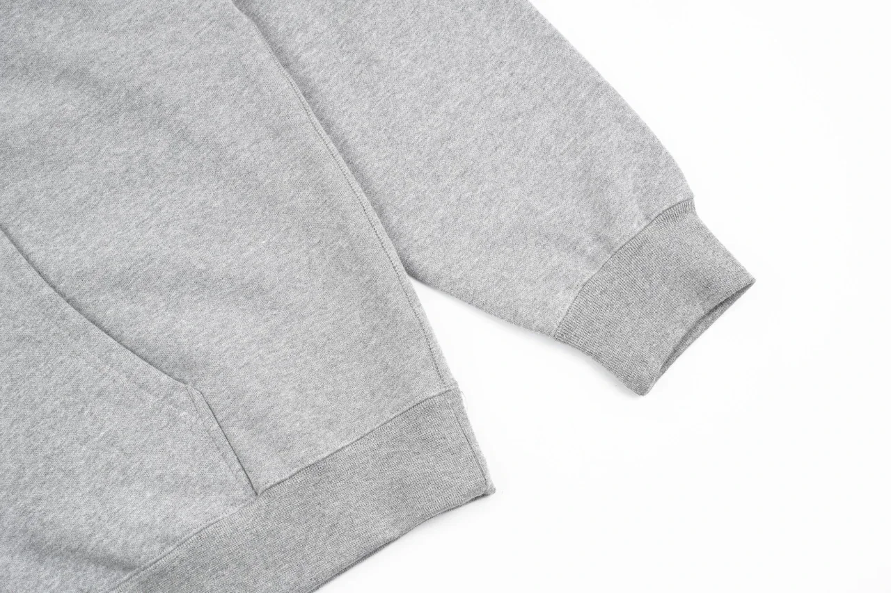 Nike Grey Embroidered Logo Fleece Hoodie product photo from LabelPicks