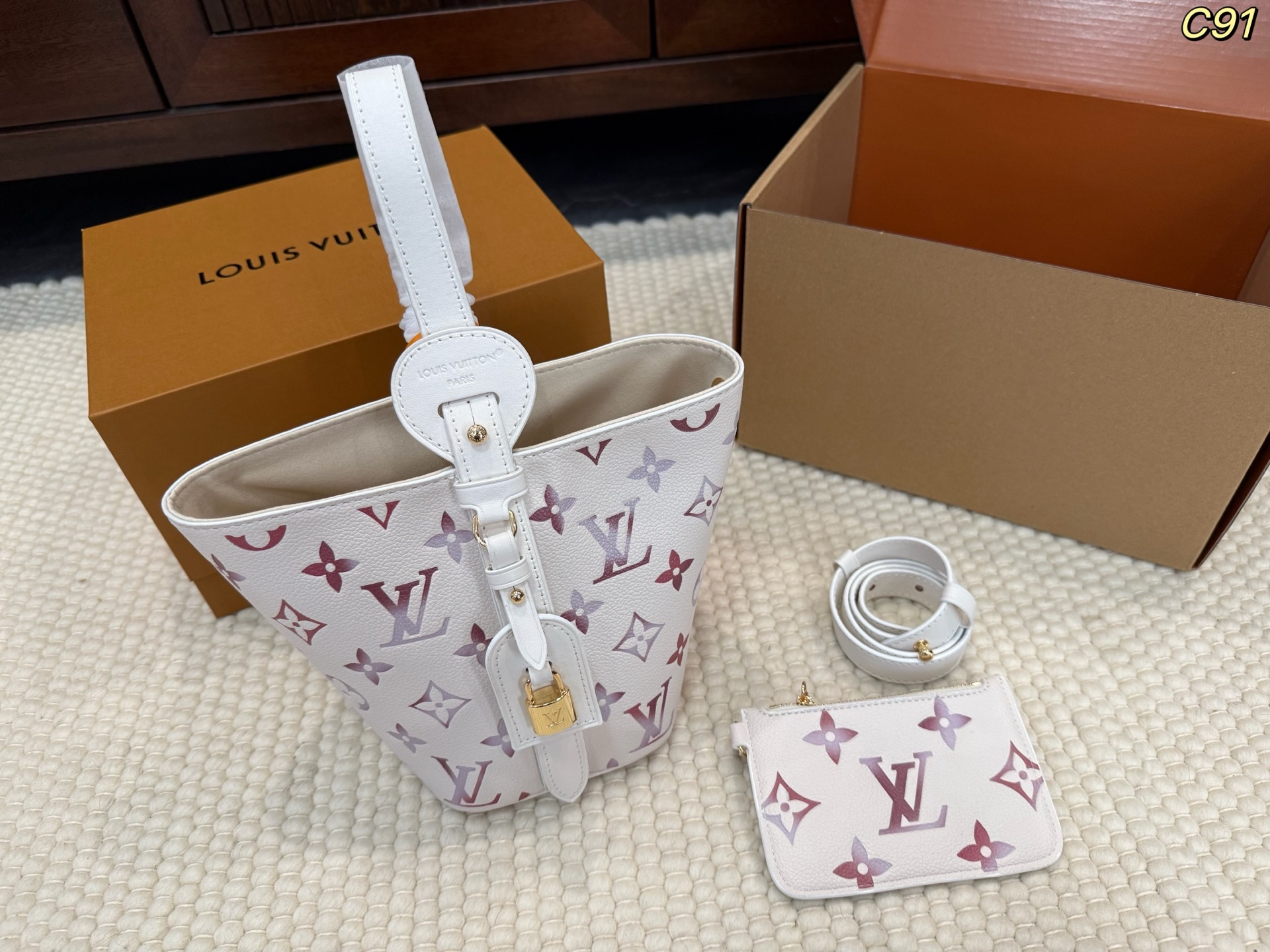 LV all in bb Bucket bag
