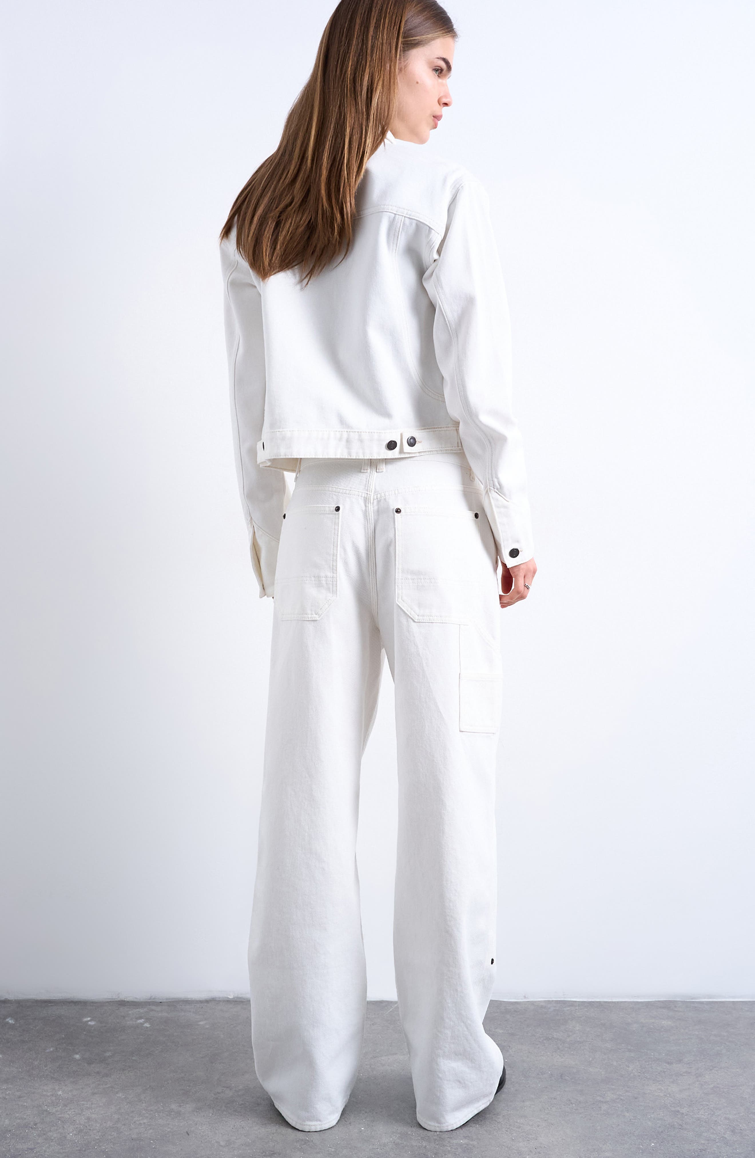 Topshop Column Straight Leg Jeans