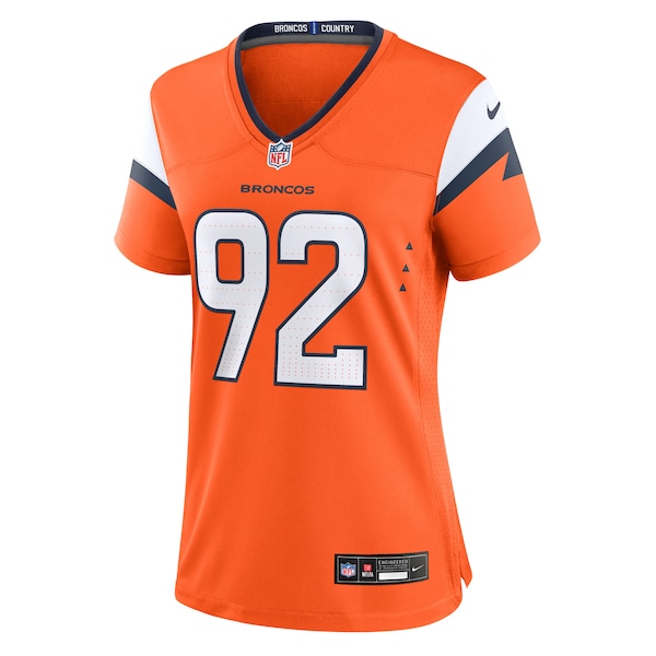 Dondrea Tillman Denver Broncos Nike Women's Team Game Jersey -  Orange