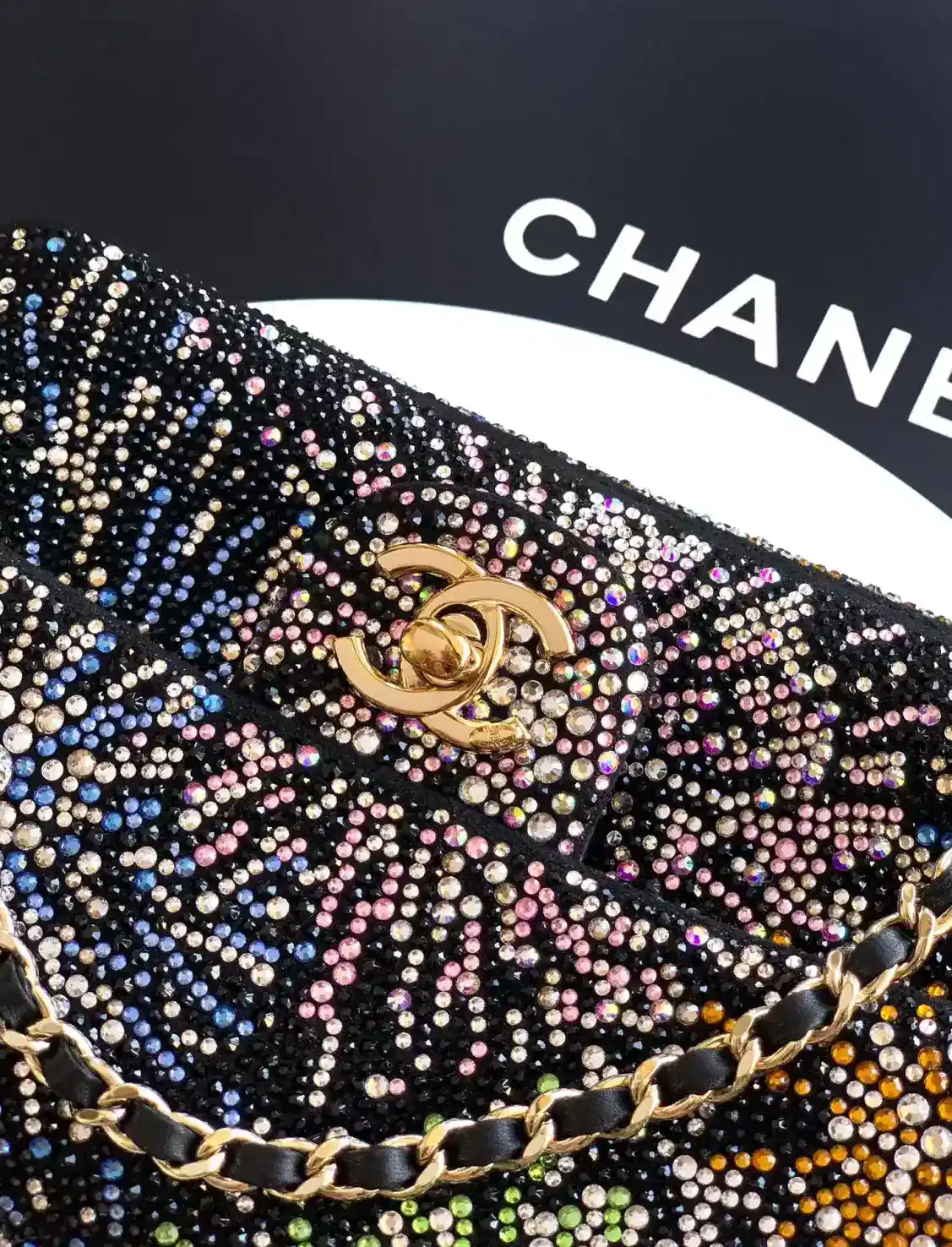 Chanel Classic Flap Black Crystal Shoulder Bag product photo from LabelPicks