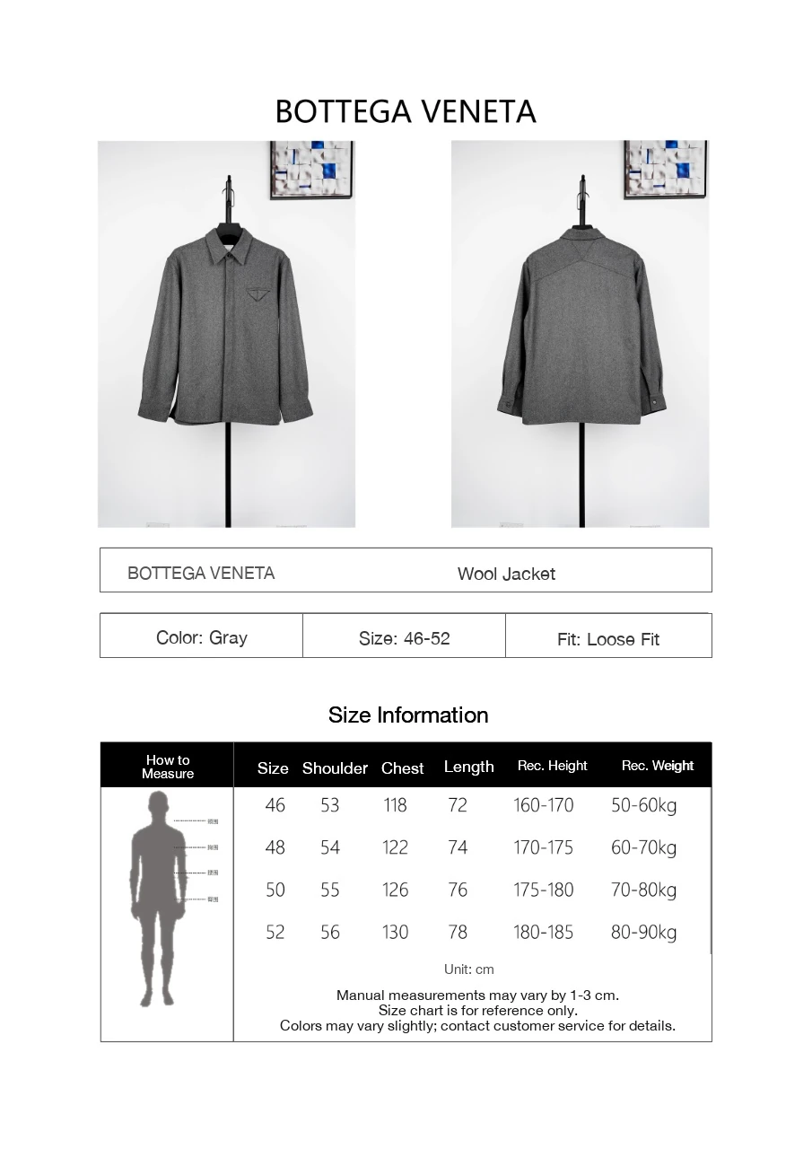 Bottega Veneta Grey Wool Shirt Jacket product photo from LabelPicks