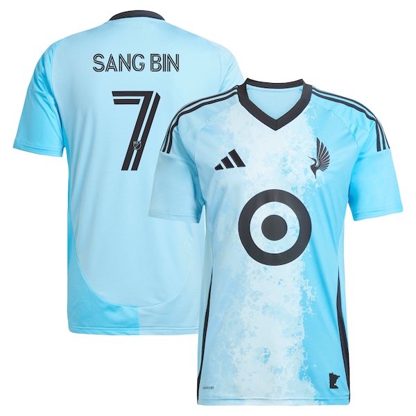 Jeong Sang-bin Minnesota United FC adidas 2025 CONVERGENCE Replica Player Jersey - Blue